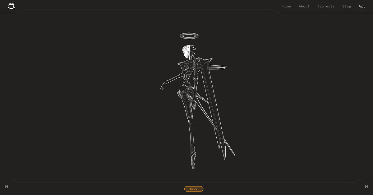3D model of Cibo from Blame! as a Level 9 Safeguard